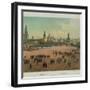 The Basil Cathedral at the Red Square in Moscow, Ca 1848-Philippe Benoist-Framed Giclee Print