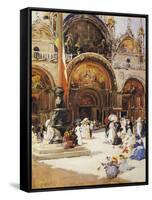 The Basilica Di San Marco-Fernand-marie-eugene Legout-gerard-Framed Stretched Canvas