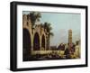The Basilica of Massenlio-Canaletto-Framed Giclee Print