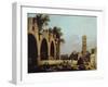 The Basilica of Massenlio-Canaletto-Framed Giclee Print