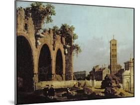 The Basilica of Massenlio-Canaletto-Mounted Giclee Print