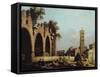 The Basilica of Massenlio-Canaletto-Framed Stretched Canvas