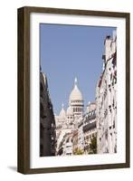 The Basilica of Sacre Coeur Through the Streets of Montmartre, Paris, France, Europe-Julian Elliott-Framed Photographic Print