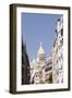 The Basilica of Sacre Coeur Through the Streets of Montmartre, Paris, France, Europe-Julian Elliott-Framed Photographic Print