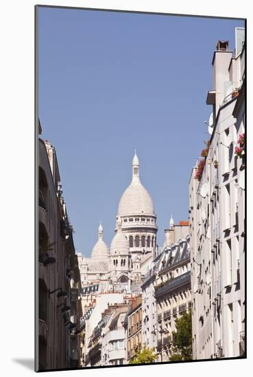 The Basilica of Sacre Coeur Through the Streets of Montmartre, Paris, France, Europe-Julian Elliott-Mounted Photographic Print