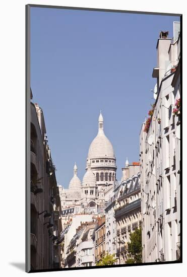 The Basilica of Sacre Coeur Through the Streets of Montmartre, Paris, France, Europe-Julian Elliott-Mounted Photographic Print