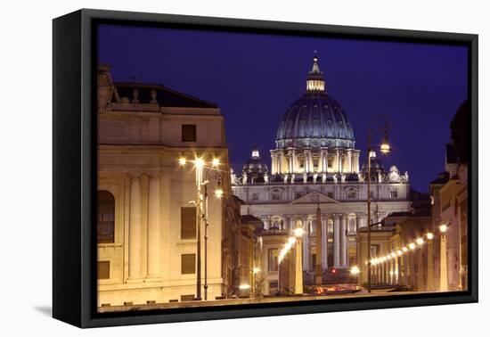 The Basilica of Saint Peter Is Located Within the Vatican City-LatitudeStock-Framed Stretched Canvas