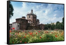 The Basilica of San Lorenzo Maggiore, an important place of Catholic worship, Milan, Lombardy, Ital-Alexandre Rotenberg-Framed Stretched Canvas