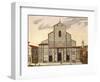 The Basilica of San Petronio in Bologna-Joan Blaeu-Framed Giclee Print