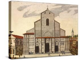 The Basilica of San Petronio in Bologna-Joan Blaeu-Stretched Canvas