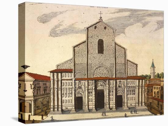 The Basilica of San Petronio in Bologna-Joan Blaeu-Stretched Canvas