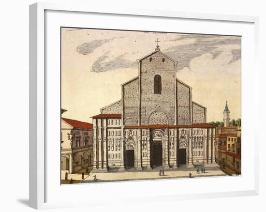 The Basilica of San Petronio in Bologna-Joan Blaeu-Framed Giclee Print