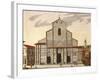 The Basilica of San Petronio in Bologna-Joan Blaeu-Framed Giclee Print