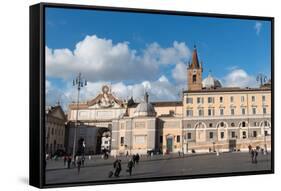 The Basilica of Santa Maria Del Popolo-Carlo-Framed Stretched Canvas