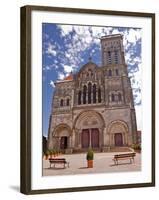 The Basilica of St. Magdalene, UNESCO World Heritage Site, Vezelay, Yonne, Burgundy, France, Europe-Julian Elliott-Framed Photographic Print