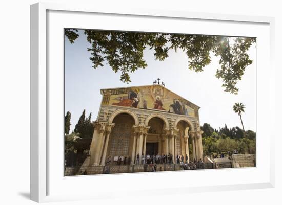 The Basilica of the Agony (Church of All Nations) at the Garden of Gethsemane-Yadid Levy-Framed Photographic Print
