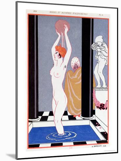 The Basin, 1914-Georges Barbier-Mounted Giclee Print