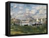 The Basin at Argenteuil (Detail)-Claude Monet-Framed Stretched Canvas