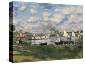 The Basin at Argenteuil (Detail)-Claude Monet-Stretched Canvas