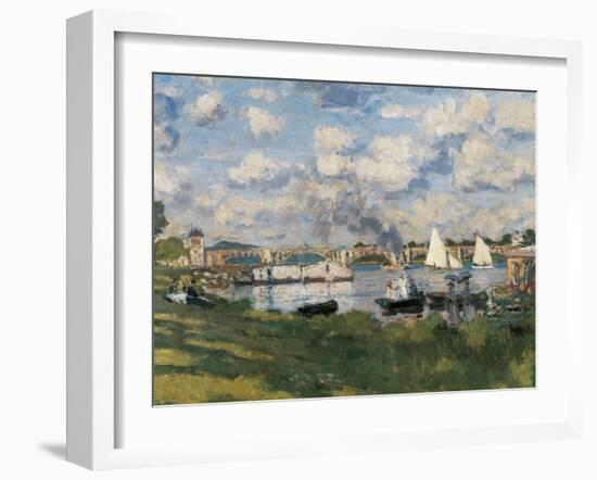 The Basin at Argenteuil-Claude Monet-Framed Giclee Print