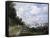 The Basin at Argenteuil-Claude Monet-Framed Stretched Canvas