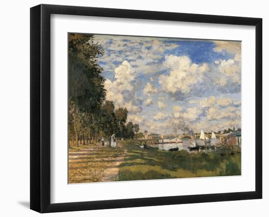 The Basin at Argenteuil-Claude Monet-Framed Art Print