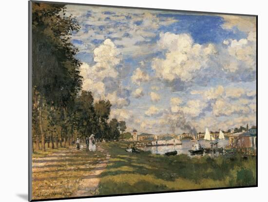 The Basin at Argenteuil-Claude Monet-Mounted Art Print