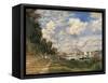 The Basin at Argenteuil-Claude Monet-Framed Stretched Canvas