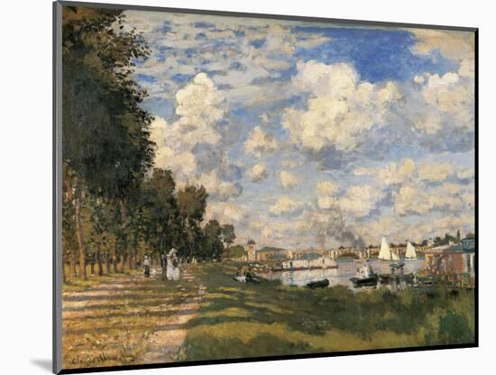 The Basin at Argenteuil-Claude Monet-Mounted Art Print