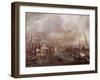 The Basin of Saint Mark's Square, with San Giorgio and the Giudecca, c.1774-Francesco Guardi-Framed Giclee Print