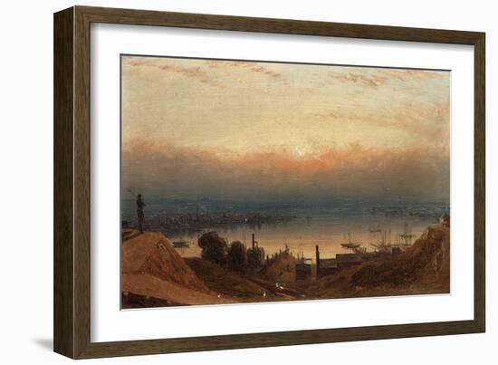 The Basin of the Patapsco from Federal Hill, Baltimore-Sanford Robinson Gifford-Framed Giclee Print