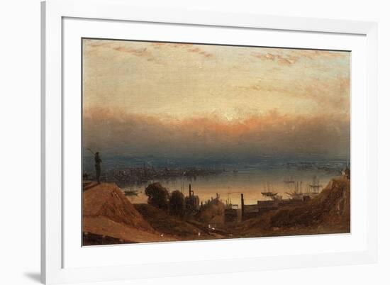 The Basin of the Patapsco from Federal Hill, Baltimore-Sanford Robinson Gifford-Framed Giclee Print