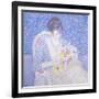 The Basket of Flowers, 1913-17-Frederick Carl Frieseke-Framed Art Print