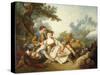 The Basket of Roses, 1785-Jean-Baptiste Huet-Stretched Canvas