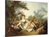 The Basket of Roses, 1785-Jean-Baptiste Huet-Stretched Canvas