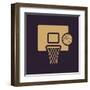 The Basketball Icon. Game Symbol. Flat-Vladislav Markin-Framed Art Print