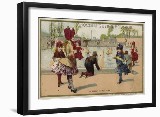 The Bassin Des Tuileries, Paris-null-Framed Giclee Print