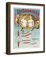 The Bassio's Extraordinary Gymnasts to Silver Rings-null-Framed Giclee Print