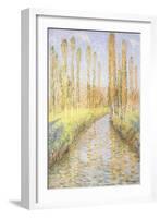 The Bastide du Vert in Autumn, La Bastide du Vert en Automne-Henri Martin-Framed Giclee Print