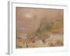 The Bastille at Grenoble, from the Village of La Tronche, C.1836-J. M. W. Turner-Framed Giclee Print