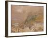 The Bastille at Grenoble, from the Village of La Tronche, C.1836-J. M. W. Turner-Framed Giclee Print