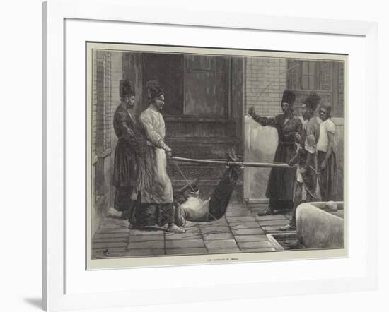 The Bastinado in Persia-Felix Regamey-Framed Giclee Print