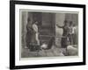 The Bastinado in Persia-Felix Regamey-Framed Giclee Print