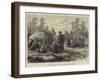 The Basuto War in South Africa, the Morning Meal-Johann Nepomuk Schonberg-Framed Giclee Print