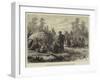 The Basuto War in South Africa, the Morning Meal-Johann Nepomuk Schonberg-Framed Giclee Print