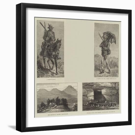 The Basuto War-Johann Nepomuk Schonberg-Framed Giclee Print