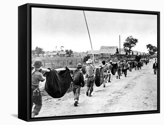 The Bataan Death March-null-Framed Stretched Canvas