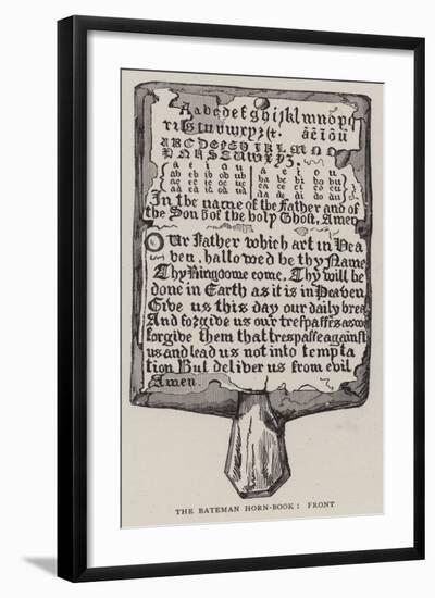 The Bateman Horn-Book, Front-null-Framed Giclee Print