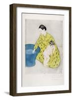 The Bath, 1890-91-Mary Cassatt-Framed Giclee Print