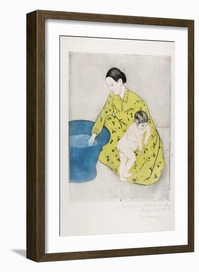 The Bath, 1890-91-Mary Cassatt-Framed Giclee Print